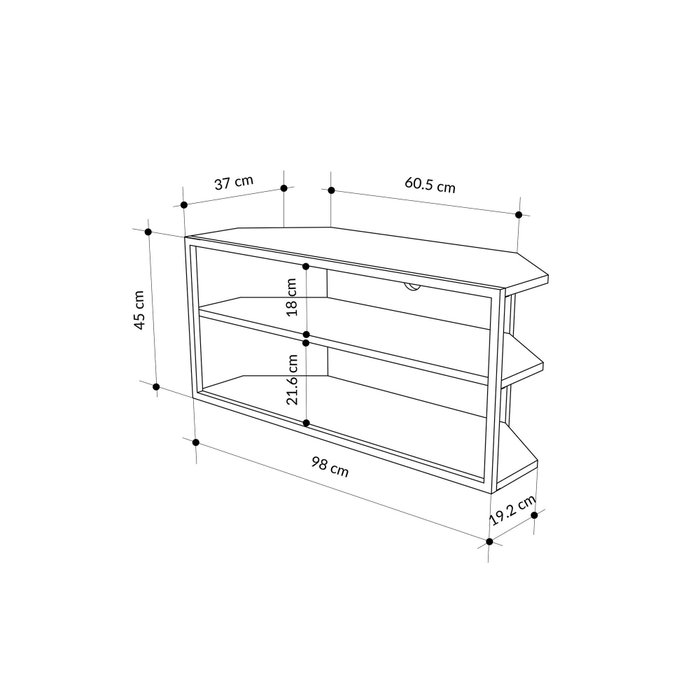 Hanah Home Soporte de TV Echo - Moca claro Hanah Home Soporte de TV Echo - Moca claro